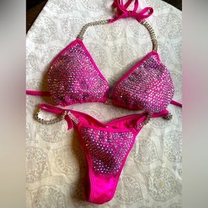 Hot pink Angel Competition Bikini